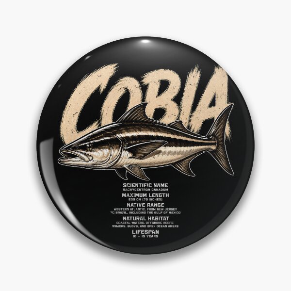 Item preview, Detailed Cobia Fish Design for Anglers and Ocean Lovers designed and sold by rafaeltto.