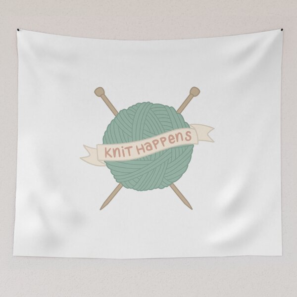 Item preview, Copy of Knit Happens - turquoise designed and sold by OHBOY! Handmade.