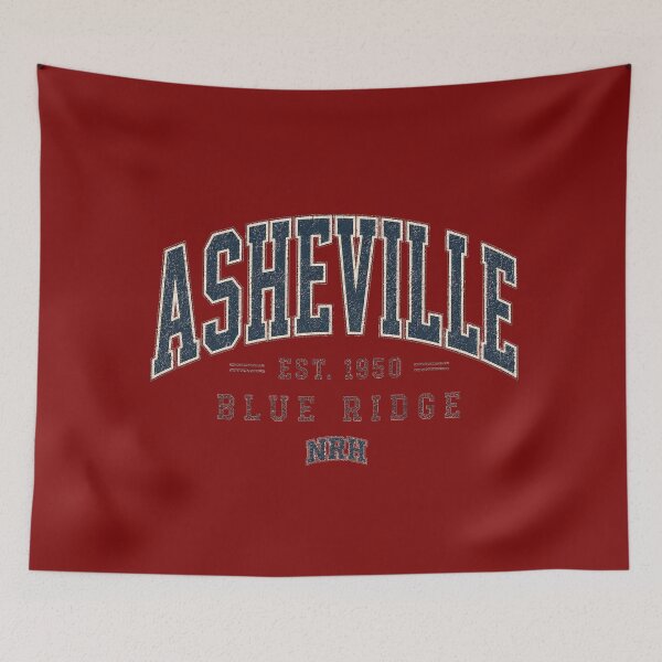 Item preview, Asheville Est 1950 Blue Ridge designed and sold by Normandy Road Heritage™ - Vintage Garage Art.
