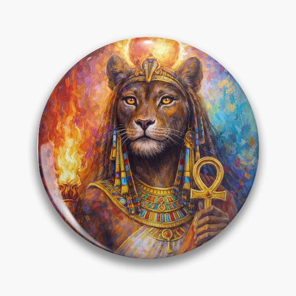 Item preview, Sekhmet – Egyptian Lioness Goddess Painting designed and sold by GalleryKauffeld.