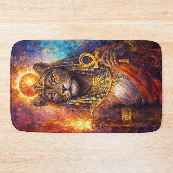 Item preview, Sekhmet – Egyptian Lioness Goddess Painting designed and sold by GalleryKauffeld.