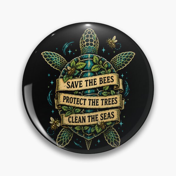 Item preview, Save the Bees Turtle Graphic Design designed and sold by rafaeltto.