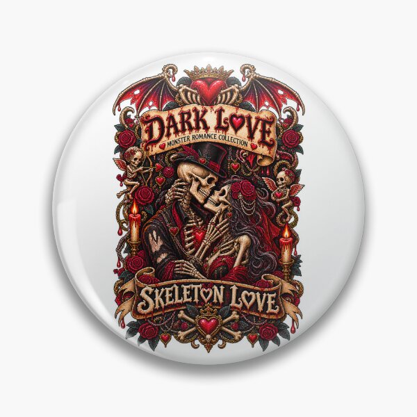 Item preview, DARK LOVE ❤️ - MONSTER ROMANCE COLLETION - SKELETON LOVE designed and sold by WheelieGdArt.