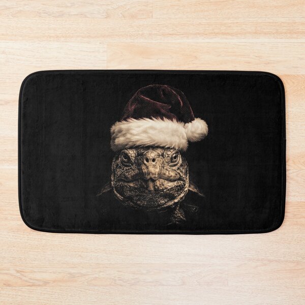 Item preview, Christmas  Cute Turtle with Santa Hat  designed and sold by SOUFIANE1991.