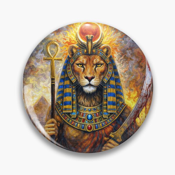 Item preview, – Lioness Goddess of Ancient Egypt Painting designed and sold by GalleryKauffeld.
