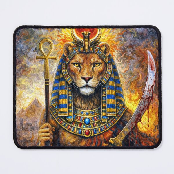 Item preview, – Lioness Goddess of Ancient Egypt Painting designed and sold by GalleryKauffeld.