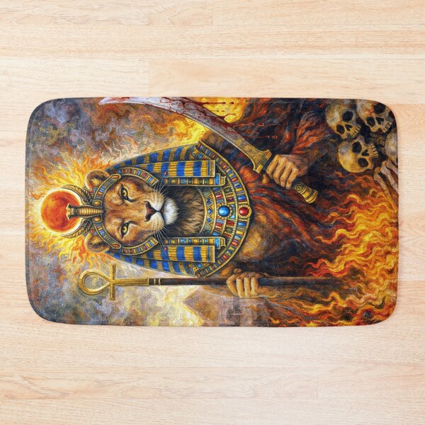 Item preview, – Lioness Goddess of Ancient Egypt Painting designed and sold by GalleryKauffeld.