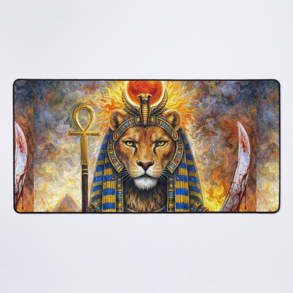 Item preview, – Lioness Goddess of Ancient Egypt Painting designed and sold by GalleryKauffeld.