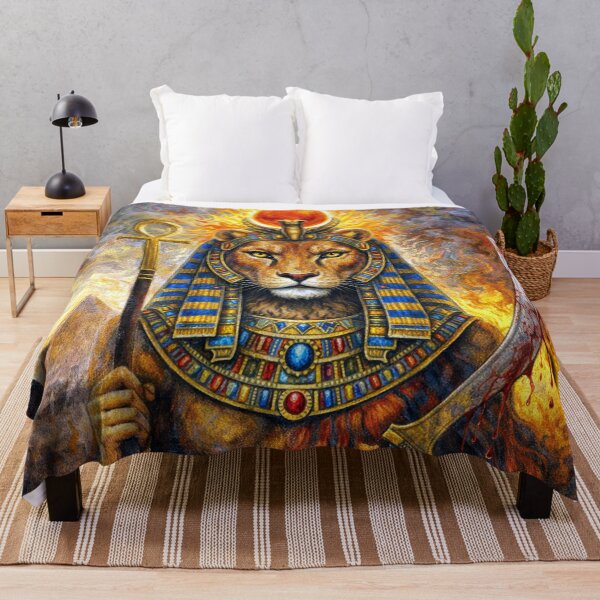 Item preview, – Lioness Goddess of Ancient Egypt Painting designed and sold by GalleryKauffeld.