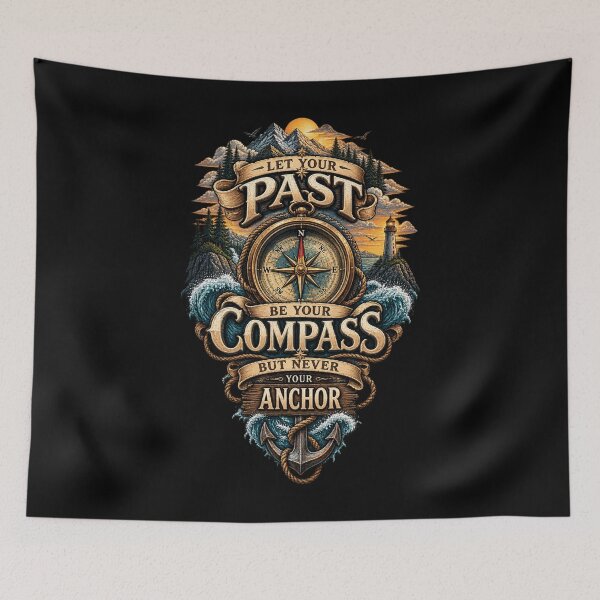 Item preview, Let Your Past Be Your Compass But Never Your Anchor – Vintage Design designed and sold by creativebymateo.