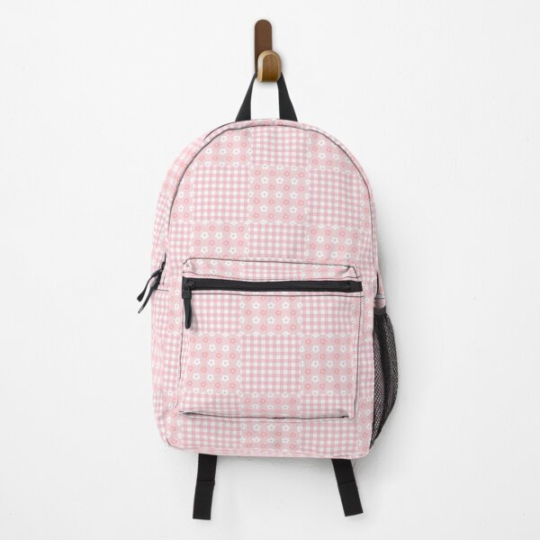 Item preview, Pink Gingham Patchwork Daisy Pattern designed and sold by SmallDart Creations.