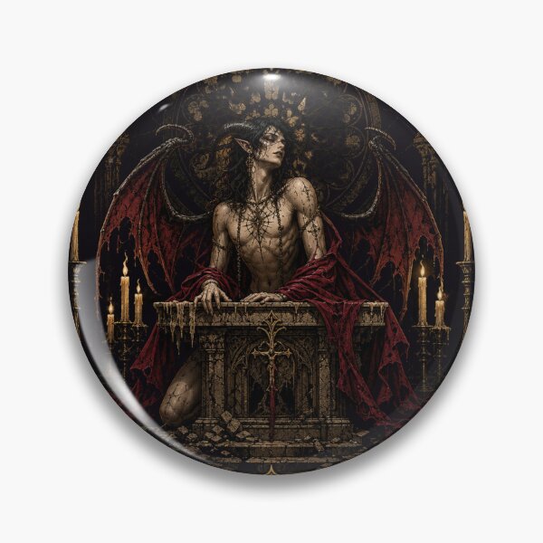Item preview, Daemones Veneris Gothic Altar Emblem designed and sold by GeoWhimsy Studio.