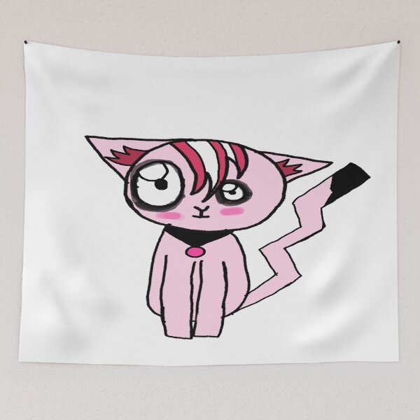 Item preview, Cute Pink Emo Kitty designed and sold by Rainbowland123.