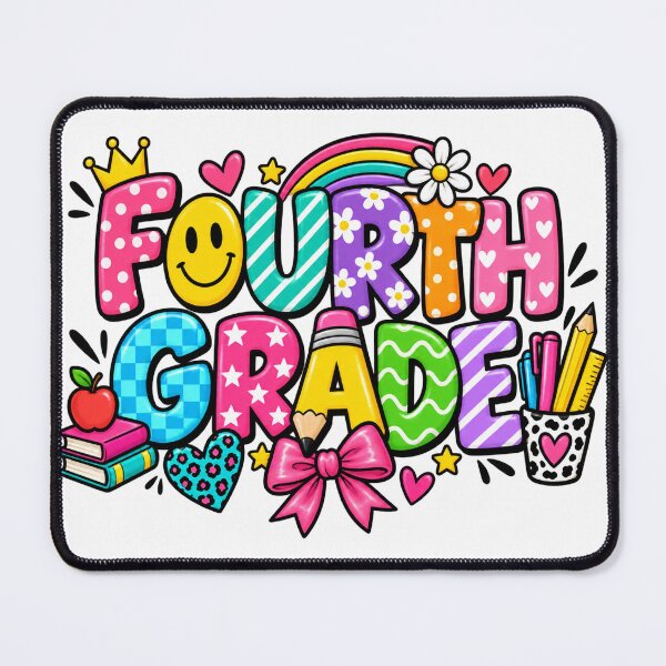 Item preview, Cute Bow Fourth Grade Back to School – 4th Grade Girls designed and sold by drawwiika+44.