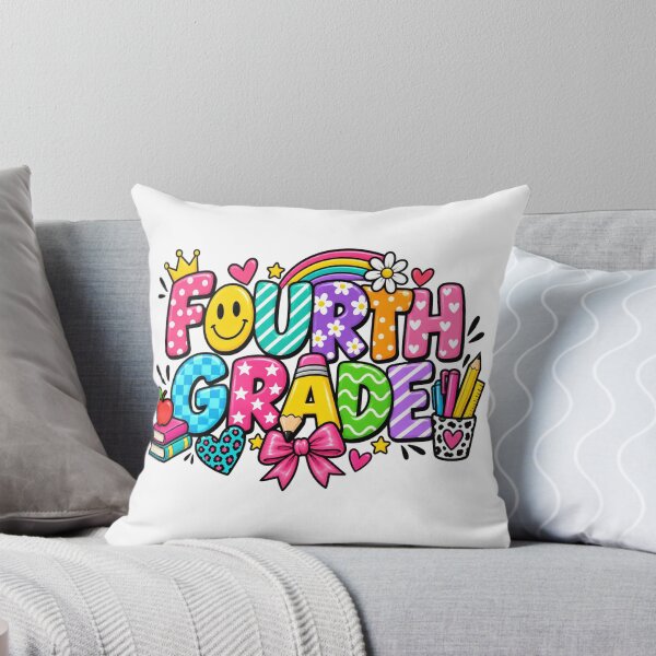Item preview, Cute Bow Fourth Grade Back to School – 4th Grade Girls designed and sold by drawwiika+44.