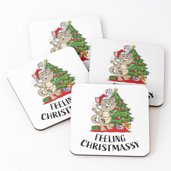 Item preview, Feeling Christmassy Cat and Mouse designed and sold by Ekaterina  Biserova.
