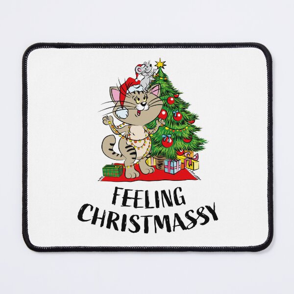 Item preview, Feeling Christmassy Cat and Mouse designed and sold by Ekaterina Biserova.