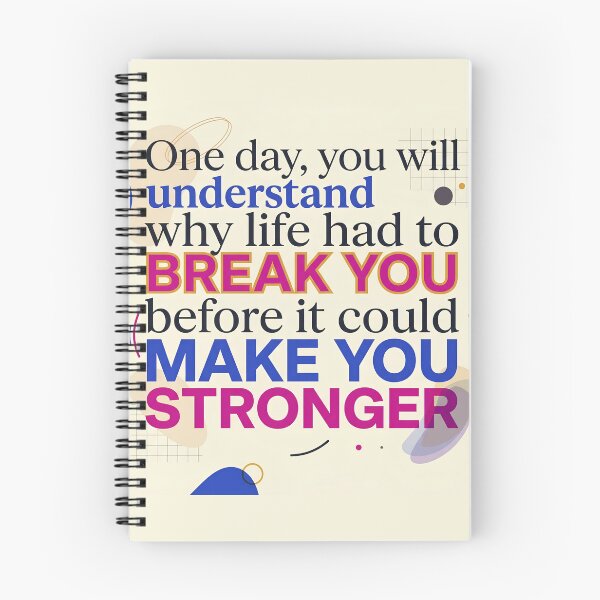 Item preview, “One day, you will understand why life had to break you before it could make you stronger.” -  Typographic Quote designed and sold by Firmansyahnw.