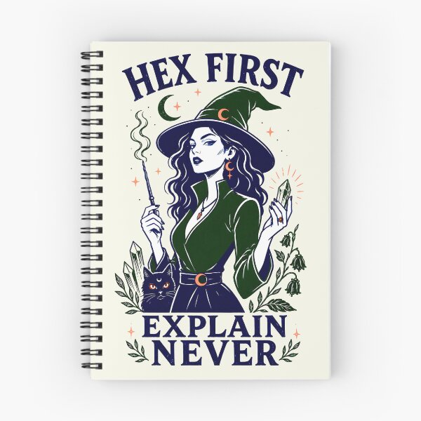 Item preview, Hex First Explain Never Gothic Witch Art designed and sold by MagicTheDog.