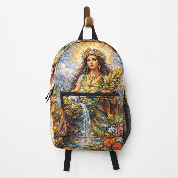 Item preview, Spenta Armaiti – Zoroastrian Goddess Painting designed and sold by GalleryKauffeld.