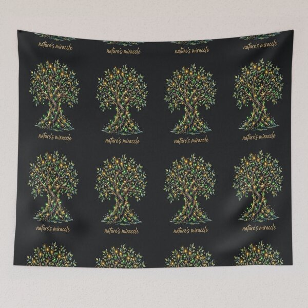 Item preview, Nature's Miracle Glowing Tree of Life Illustration designed and sold by Breezes-of-Ida.