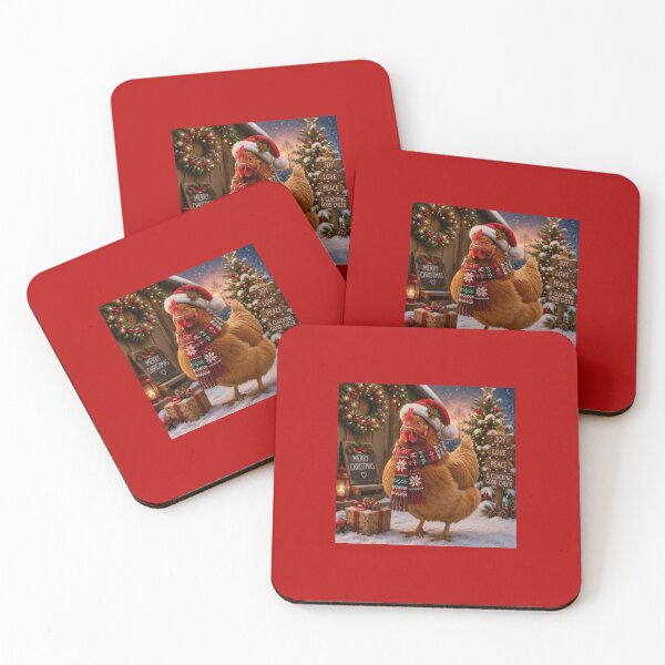 Item preview, Grumpy Christmas Chicken designed and sold by TraceyAB7.