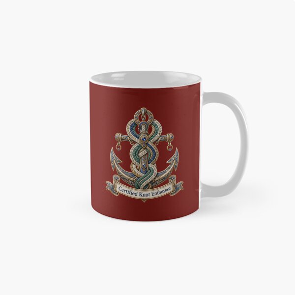 Item preview, Certified Knot Enthusiast Anchor Art Intricate Nautical Anchor Design designed and sold by Rocky Mountain Artistry.