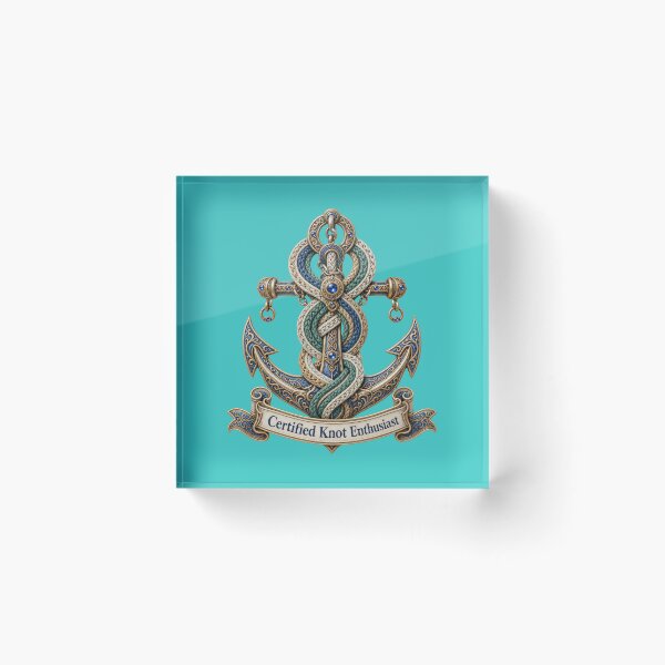 Item preview, Certified Knot Enthusiast Anchor Art Intricate Nautical Anchor Design designed and sold by Rocky Mountain Artistry.
