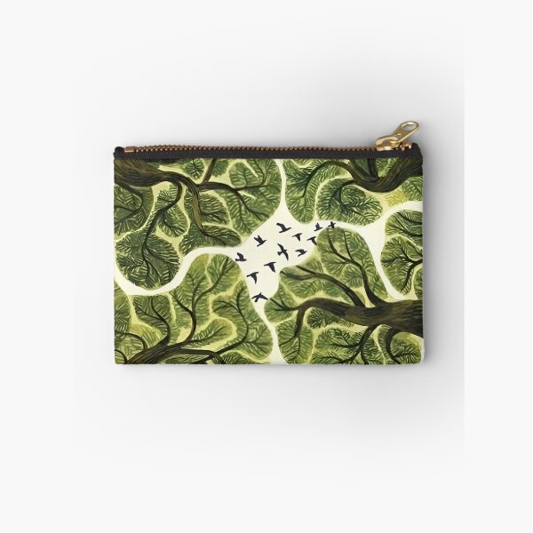 Item preview, A Serene Canopy of Life: An Artistic Exploration of Nature’s Interconnectedness Illustrated Through Lush Green Foliage and Soaring Birds Against a Whispering Background designed and sold by Matt_Smith.