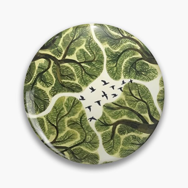 Item preview, A Serene Canopy of Life: An Artistic Exploration of Nature’s Interconnectedness Illustrated Through Lush Green Foliage and Soaring Birds Against a Whispering Background designed and sold by Matt_Smith.