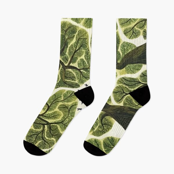 Item preview, A Serene Canopy of Life: An Artistic Exploration of Nature’s Interconnectedness Illustrated Through Lush Green Foliage and Soaring Birds Against a Whispering Background designed and sold by Matt_Smith.
