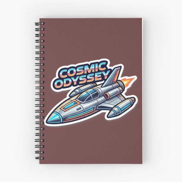 Item preview, Cosmic Odyssey Rocket Ship Sticker designed and sold by boxenbrain.