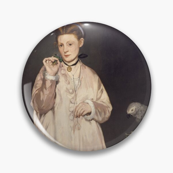 Item preview, WOMAN WITH A PARROT BY ÉDOUARD MANET (1866) designed and sold by humbleserf.