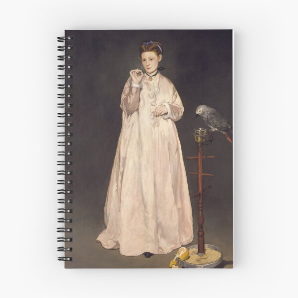 Item preview, WOMAN WITH A PARROT BY ÉDOUARD MANET (1866) designed and sold by humbleserf.