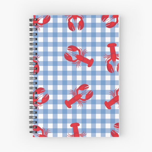 Item preview, Blue Gingham Lobster Pattern designed and sold by Kenedi   McDonald.