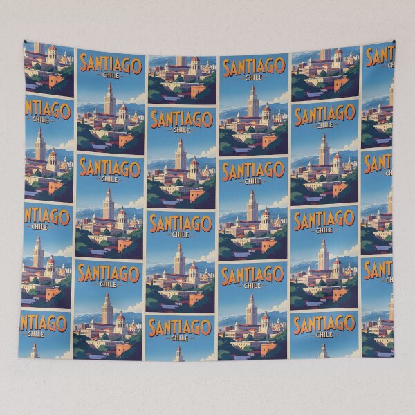 Item preview, Santiago Chile Viajes y Turismo Vintage designed and sold by TravelersGems.