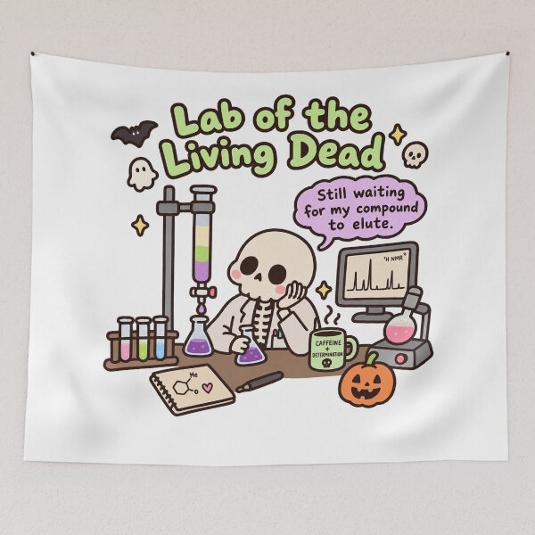 Item preview, Lab of the Living Dead Halloween Chemistry Humor designed and sold by EntropyThreads.