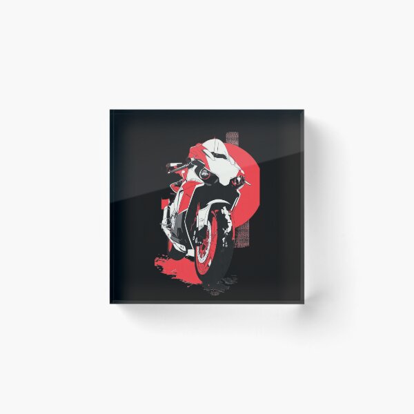 Item preview, Cyberpunk Sportbike Red Sun – Rare racing motorcycle & streetwear design designed and sold by GeoBeast.