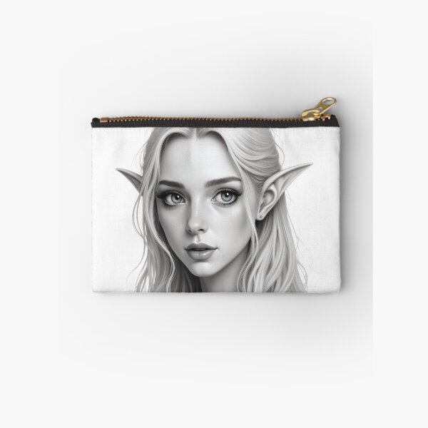 Item preview, Fantasy Elf Girl Portrait Sketch designed and sold by ShadeScapeArt.