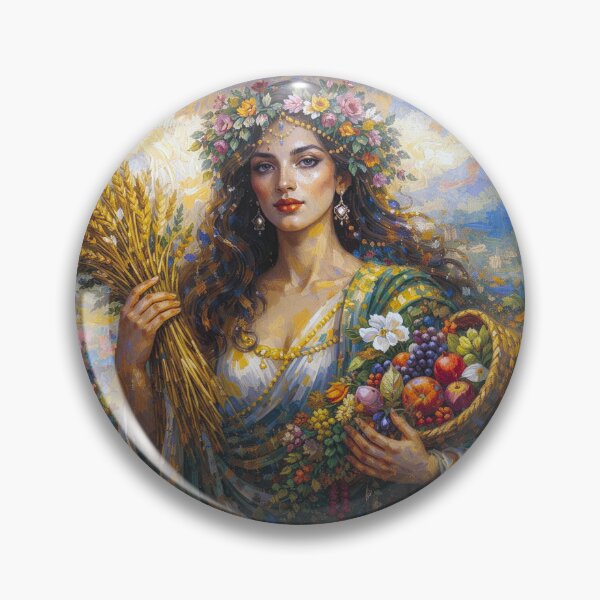 Item preview, Spenta Armaiti – Persian Goddess of Earth Painting designed and sold by GalleryKauffeld.