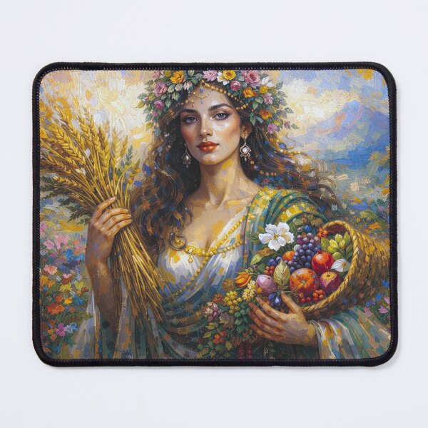 Item preview, Spenta Armaiti – Persian Goddess of Earth Painting designed and sold by GalleryKauffeld.