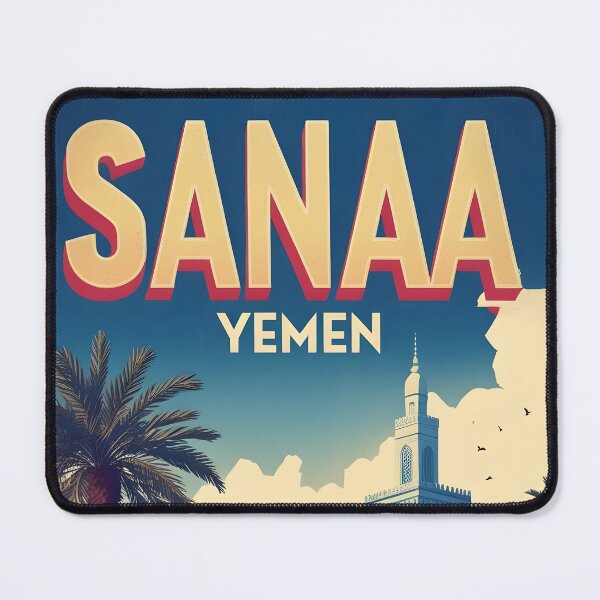 Item preview, Sanaa Yemen Vintage Travel Tourism designed and sold by TravelersGems.