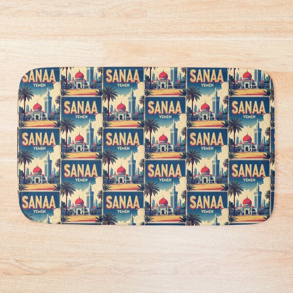 Item preview, Sanaa Yemen Vintage Travel Tourism designed and sold by TravelersGems.