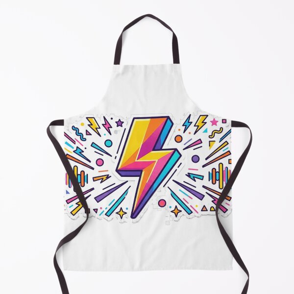 Item preview, Lightning Bolt Sticker | Colorful Retro Pop Art Sticker | Vibrant Energy Vinyl Decal designed and sold by RoyArt0.