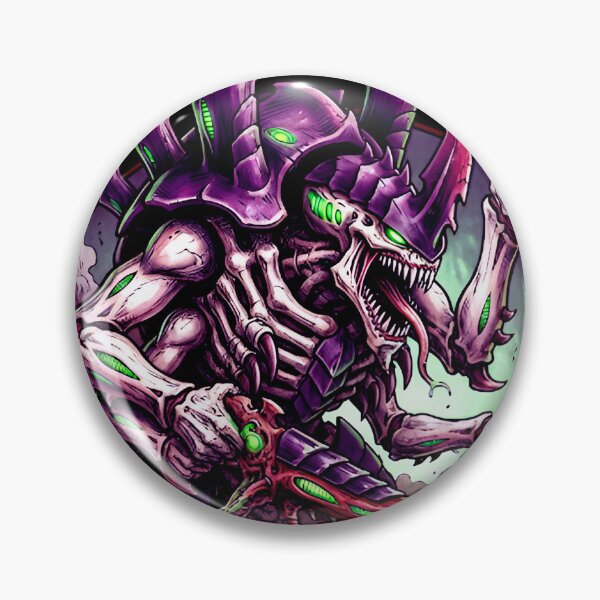 Item preview, Hive Fleet Leviathan – Tyranid Hive Tyrant Retro Comic Crest designed and sold by BravenBold.
