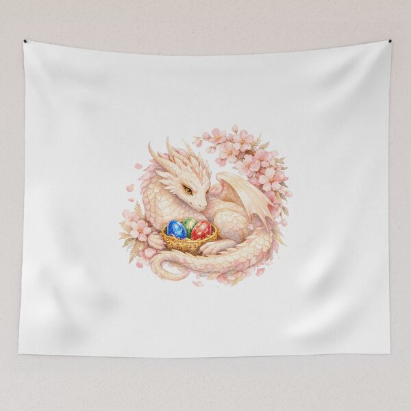 Item preview, Whimsical Fantasy Pink Dragon designed and sold by Eiwaprints.