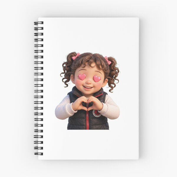 Item preview, Title: Cute Heart-Loving Girl – Sweet  Kids Design designed and sold by GoldenSparkleShop.
