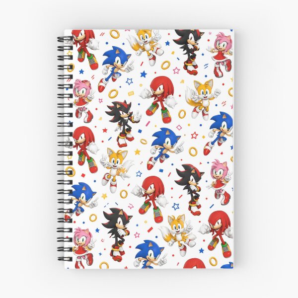Item preview, Dynamic and Colorful Character Collage Featuring Iconic Heroes and Villains from the Beloved Sonic the Hedgehog Universe Surrounded by Fun Shapes and Vibrant Patterns designed and sold by Matt_Smith.