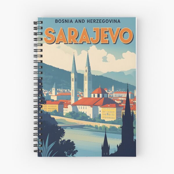 Item preview, Sarajevo Bosnia Herzegovina Vintage Travel designed and sold by TravelersGems.
