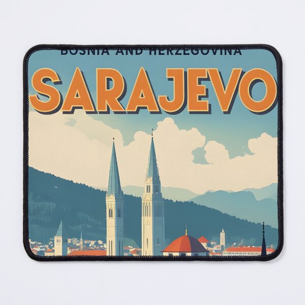 Item preview, Sarajevo Bosnia Herzegovina Vintage Travel designed and sold by TravelersGems.